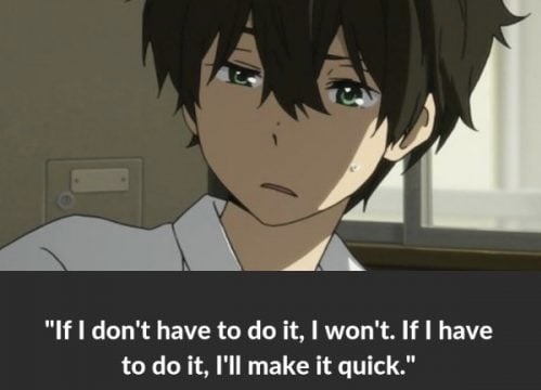 Hyouka: Oreki Houtarou (INTJ) - Practical Typing