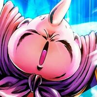 63108 - not furry, safe, artist:plague of gripes, majin buu (dragon ball),  alien, fictional species, humanoid, dragon ball (series), 16:9, 2015,  abstract background, black sclera, bottomwear, bra, clothes, colored  sclera, female, majin